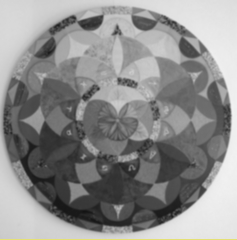Sternzeichen Mandala  Mischtechnik auf Leinwand, Durchmesser 100 cm, Preis 999 